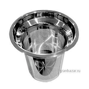 Фильтр д/чайника «Мико»; сталь нерж.; D=80,H=85мм; металлич. Trendglas 401702