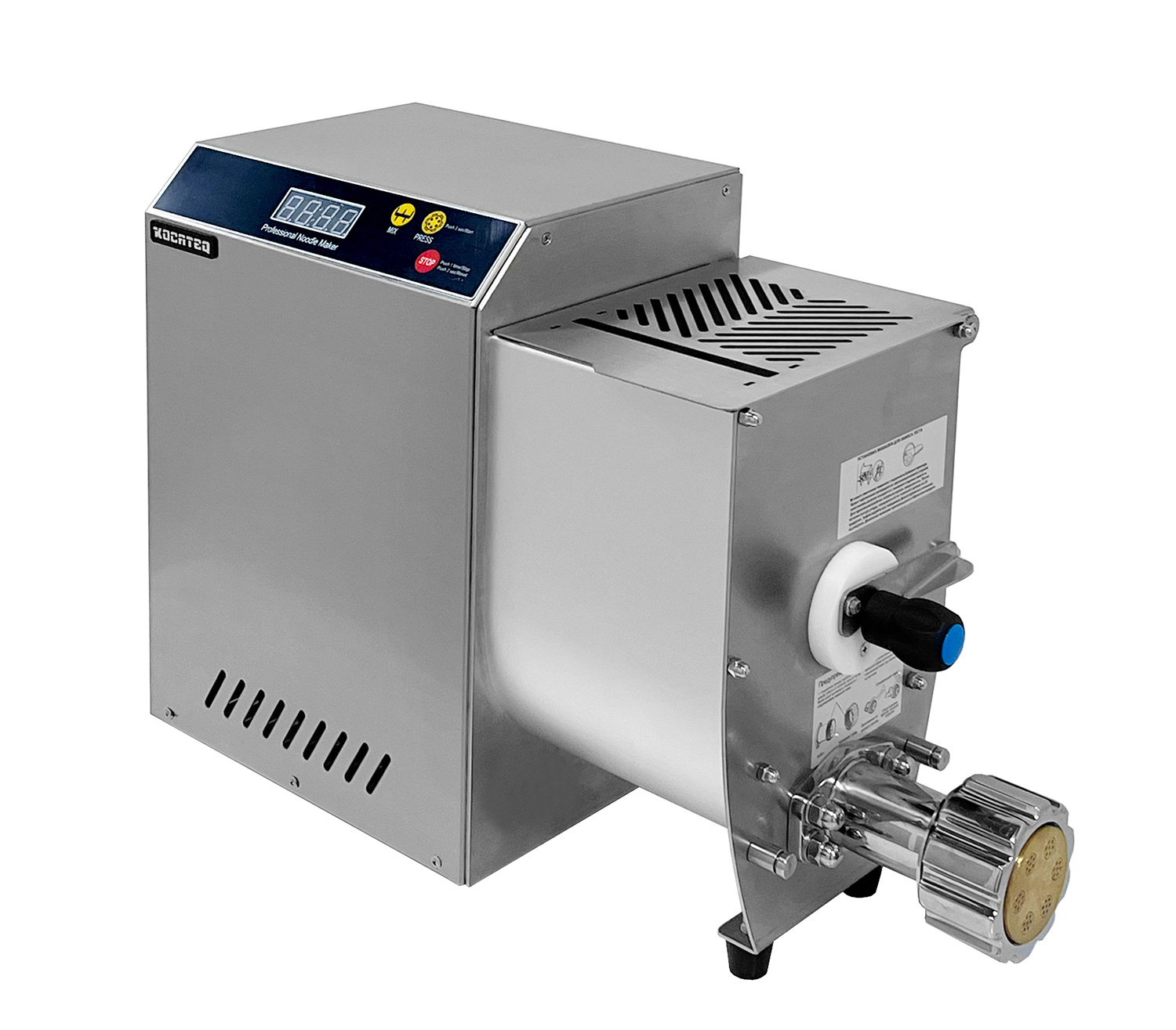 Машина производства макарон c тестомесом на 3.3 кг и ножом автоподрезки Kocateq OMJ3 with cutter
