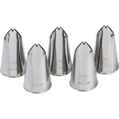 Насадка кондитерская[5шт]; сталь нерж.; D=3 мм Martellato BX1123
