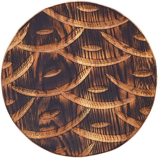 Доска для подачи; дуб; D=240,H=25мм PPwood Q109F-02N