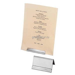 Табличка д/нумерации/резервир. стола; сталь нерж.; H=3,L=6,B=5см Paderno 42952-05