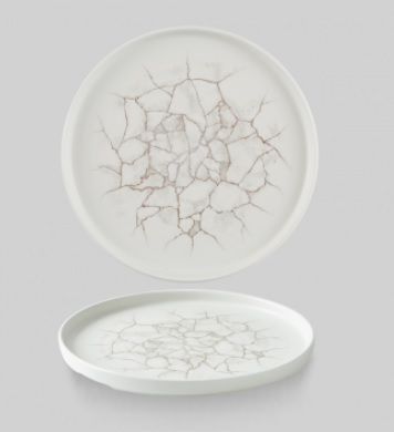 Тарелка мелкая 260 мм, h20 мм с прямым бортом, Chefs Plate, цвет Agate Grey, Churchill KTAGWP261