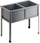 Ванна моечная двухсекционная RESTOINOX ВМС-2/6-ЭК
