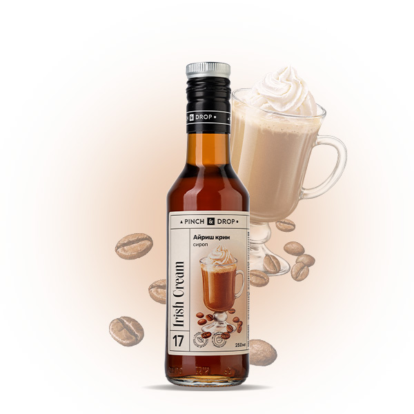 Сироп «Айриш Крим» стекло 250 мл D=54, H=202 мм Pinch&Drop PD-S017G0250-1