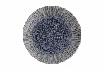 Тарелка мелкая без борта IRIS BLUE фарфор, d 250 мм, h 30 мм, синий Porland 187625 IRIS BLUE