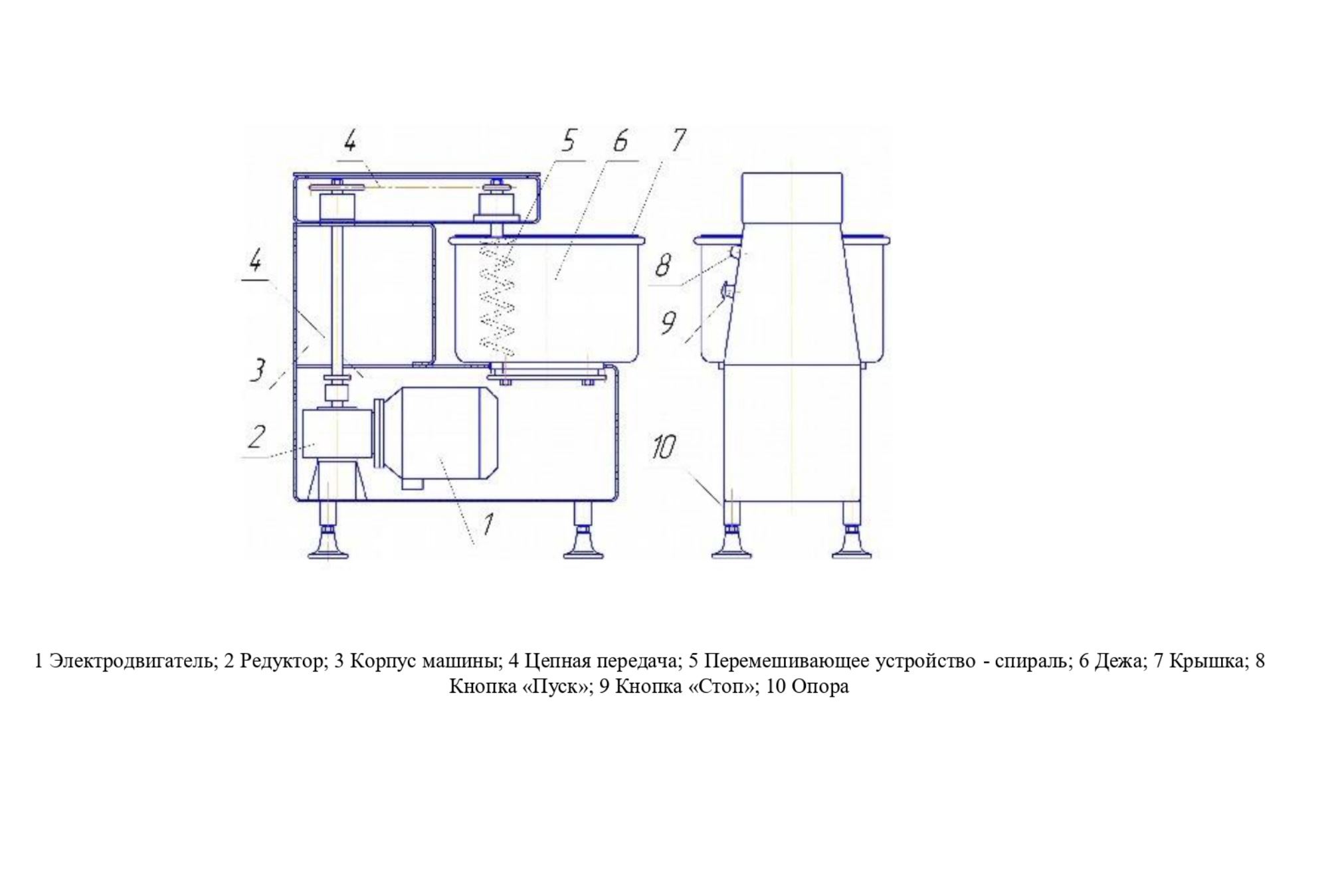 Тестомес спиральный  Торгмаш Барановичи МТ-25