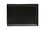 Блюдо прямоугольное BLACK фарфор, 180х130 мм, черный Seasons Porland 358819 черный