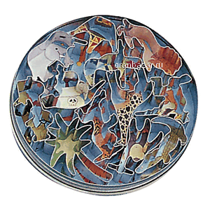 Формы конд. «Животные» (10шт); сталь нерж.; D=15,H=2см; металлич. Paderno 47328-15