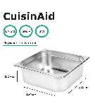 Гастроемкость CuisinAid 2/3 h=150 нерж. 354х325х150 CD-823-6 /12