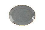 Блюдо овальное DARK GREY фарфор, 360х270 мм, h 33 мм, серый Seasons Porland 112136 темно-серый