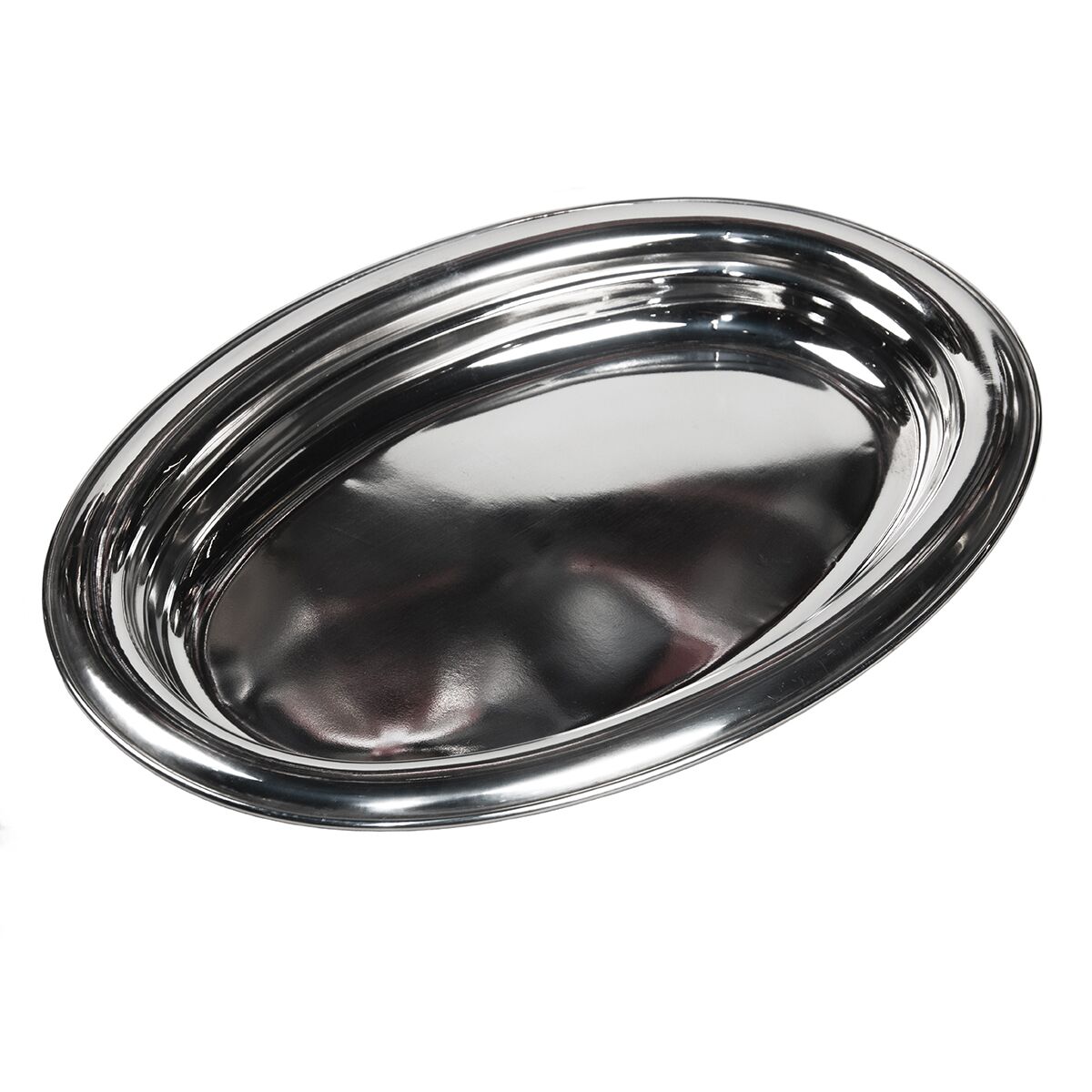 Блюдо металлическое, овальное 400х50 мм, P.L. Proff Cuisine SE-03856 (уп=48шт)