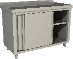 Стол производственный закрытый купе с бортом Restoinox СПЗК-10/6-Б