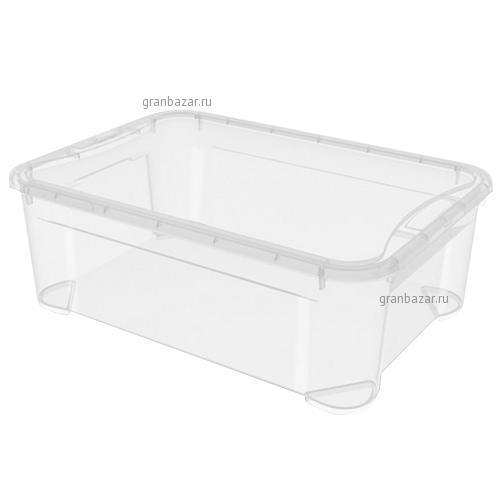 Контейнер 31 л полипроп. прозрачный 390х190х555 мм Restola 431265901
