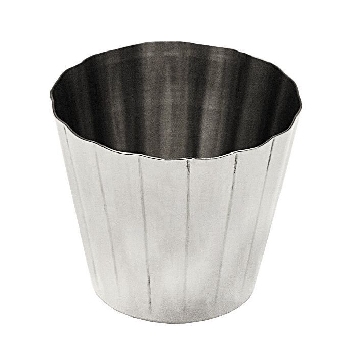 Форма для запекания, рифленый край, d 60 мм, h 65 мм, нержавейка, P.L. Proff Cuisine PM35F
