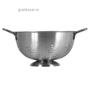 Дуршлаг; сталь нерж.; D=23,H=14.5,L=31см; металлич. Lind 516105-03