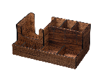 Органайзер для столовых приборов; дуб; H=140, L=310, B=185 мм PPwood Q827F-08N