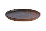 Тарелка с бортом BROWN фарфор, d 180 мм, h 29 мм Porland 18AC18 LYKKE BROWN