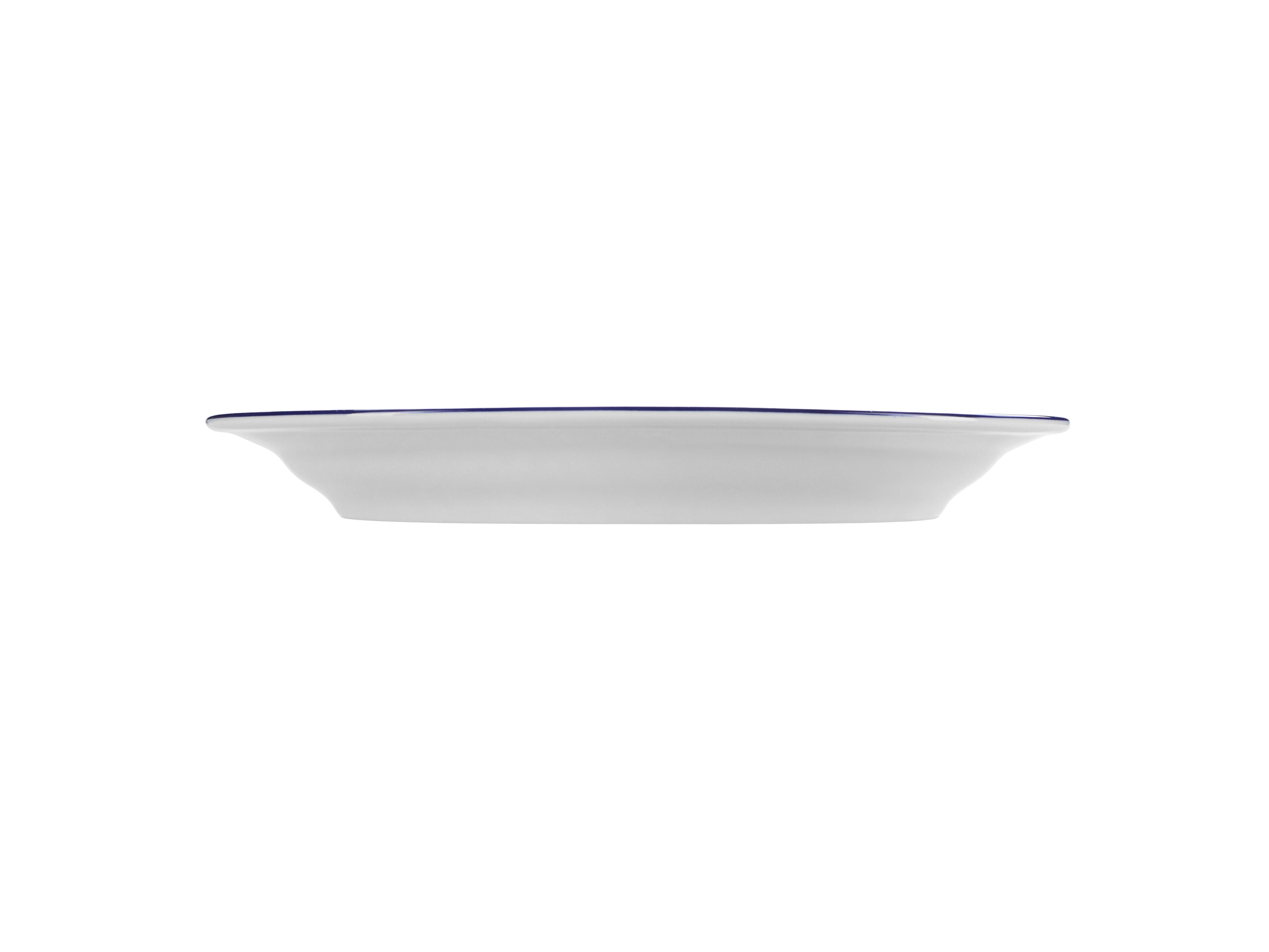 Блюдо овальное Vaso Piccolo 250 мм, кант синий, Porland DS11