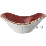 Соусник-салатник «Крафт»; фарфор; 45мл; H=3.5,L=9,B=7см; терракот Steelite 1133 0584