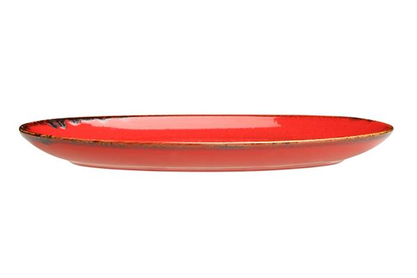 Блюдо овальное RED фарфор, 240х190 мм, h 27 мм, красный Seasons Porland 112124 красный