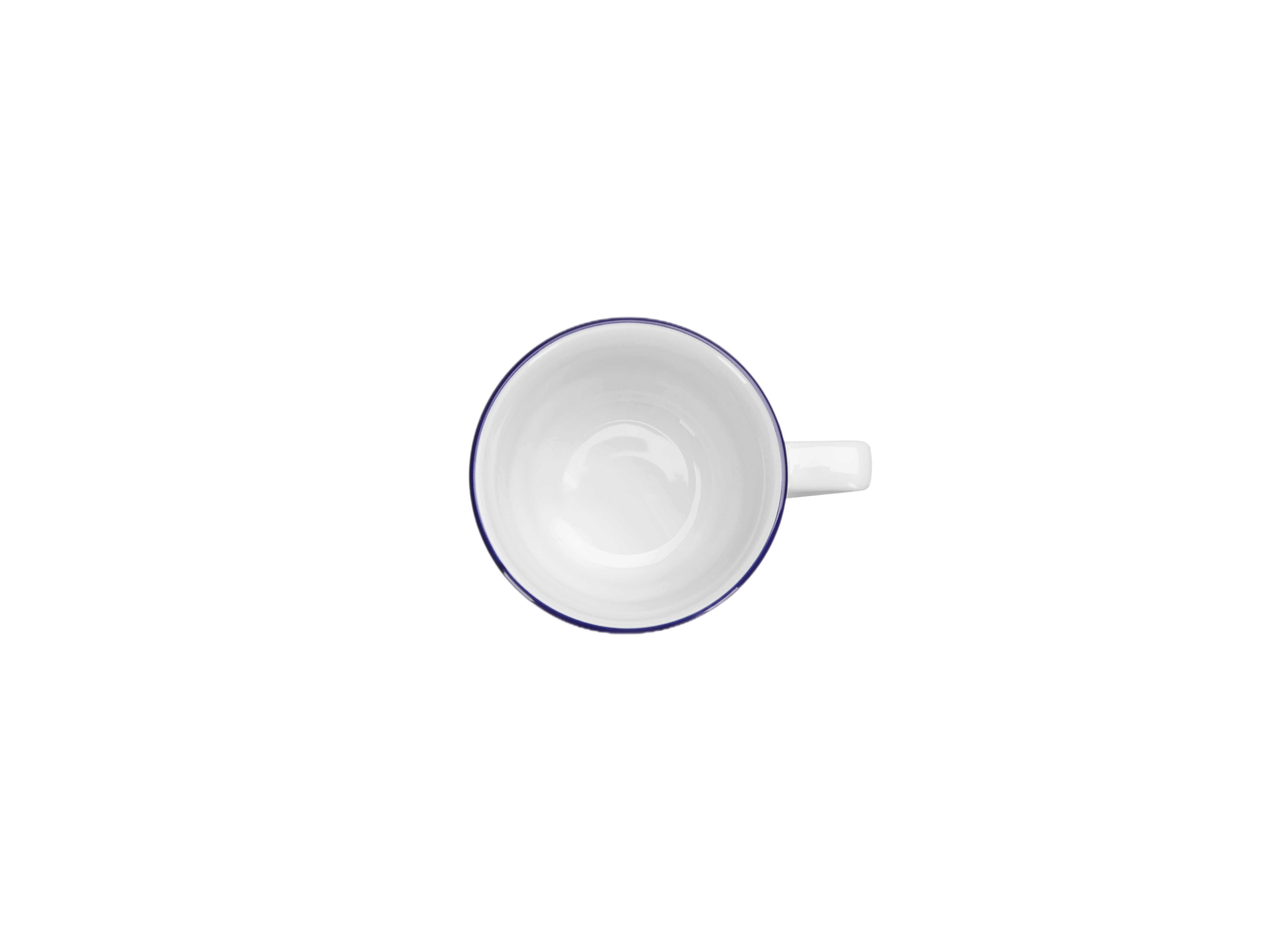 Чашка чайная Vaso Piccolo 200 мл, кант синий, Porland DS19