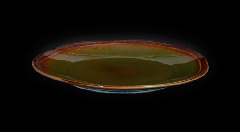 Тарелка мелкая Corone Verde d=258 мм синий+зеленый фарфор