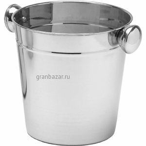 Ведро д/шампанского с кругл.ручками; сталь нерж.; 5.1л; D=205/140,H=210,B=215мм; металлич. Eternum 2905
