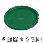 Крышка для контейнера для прод. круг. d=230 мм. зеленая, п/п Gastroplast /1/12/ ТП
