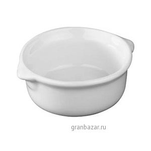 Кокотница с ручками; фарфор; 40мл; D=6.3,H=3,L=7см; белый REVOL 615439