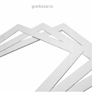 Шаблон д/нарезки бисквита; пластик; H=0.4,L=57,B=37см; белый MATFER 421714