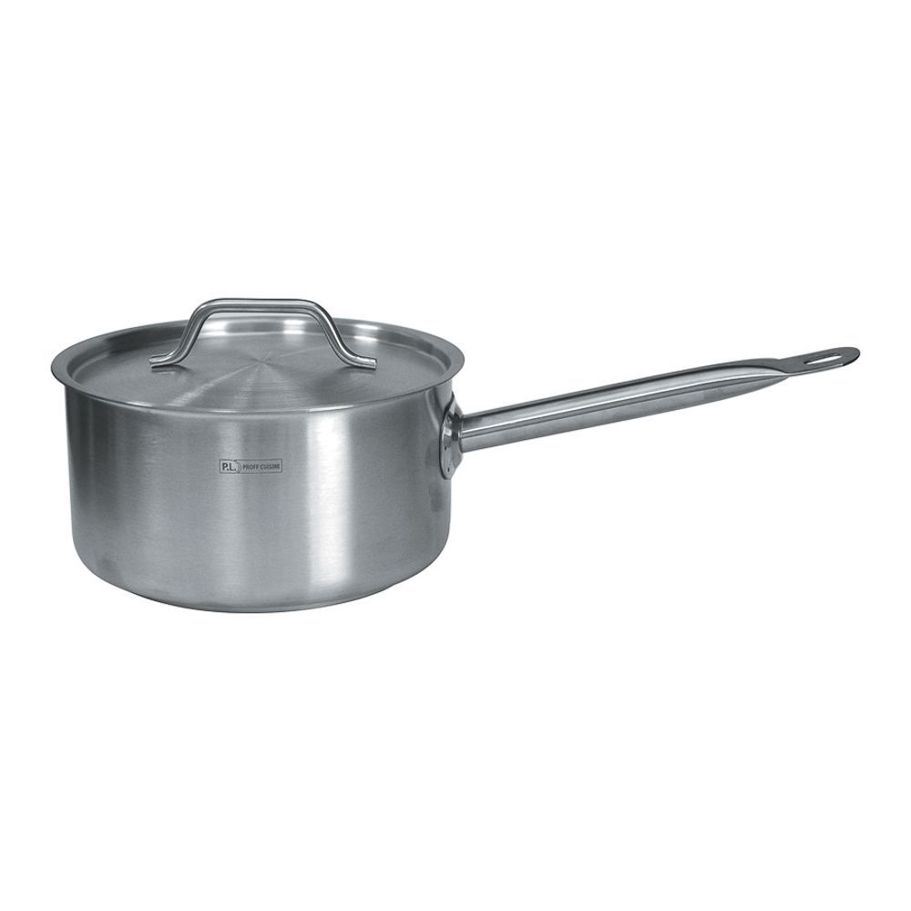 Сотейник с крышкой 7,2 л, 240х160 мм, нержавейка 18/8, индукция, P.L. Proff Cuisine CB-132407