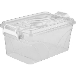 Контейнер для пищевых продуктов с крышкой; полипроп.; 5л; H=15, L=33, B=19см; полупрозр. К-5 NS