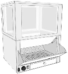 Витрина для попкорна с автоподачей RoboLabs VTP-060A-GREY