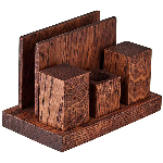 Набор д/специй и салфеток; дуб; H=10, L=17, B=10см PPwood Q826O-00B