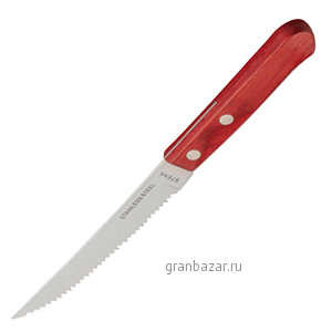 Нож д/стейка; сталь нерж.,дерево Sunnex CSK/5PKW