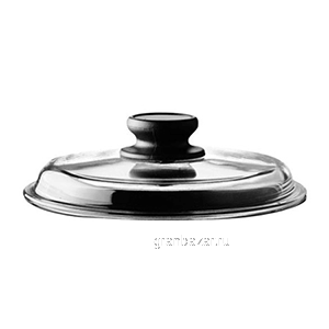 Крышка; стекло; D=20см; прозр.,черный Risoli 000200/20000