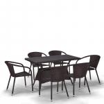Комплект мебели из искусственного ротанга T198D/Y137C-W53 Brown 6Pcs