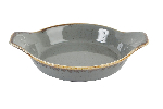 Форма для запекания Seasons DARK GREY d 170 мм h 40 мм (L c ручками 220 мм) фарфор цвет темно-серый Porland 602922 темно-серый
