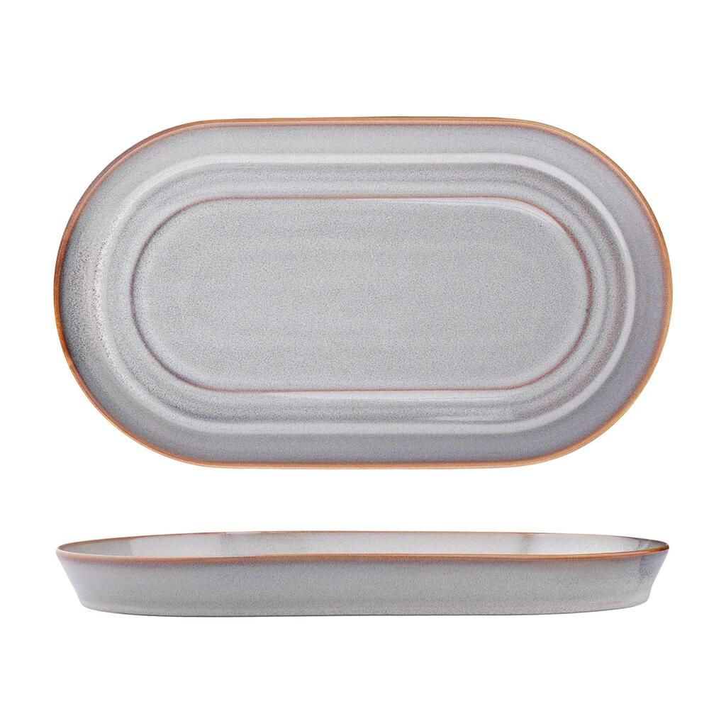 Блюдо Evolution Mont Blanc 300х165 мм h30 мм овальное P.L. Proff Cuisine 11012-off white