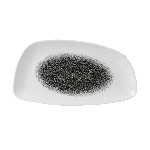 Блюдо сервировочное CHEFS GEO без борта Studio Prints Raku 350х185мм Quartz Black Churchill RKBQGE351