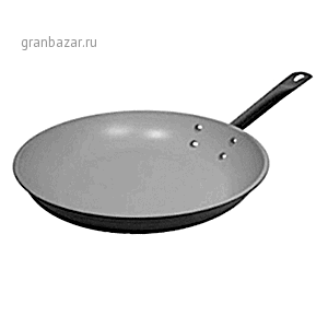 Сковорода; алюмин.,керамика; D=280,H=50,L=515мм; бежев.,серебрян. Paderno 11618-28
