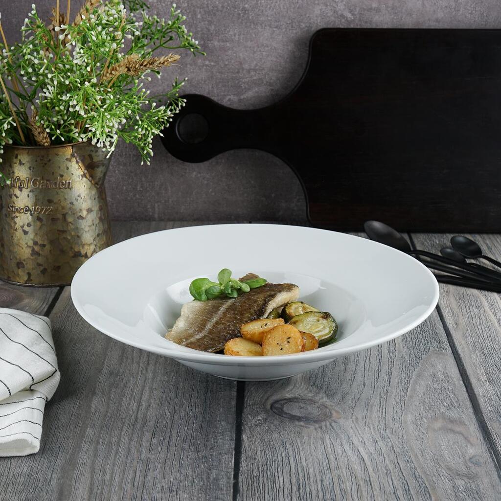 Тарелка глубокая Glory 500 мл d 305 мм h68 мм белая фарфор P.L. Proff Cuisine 20416-15
