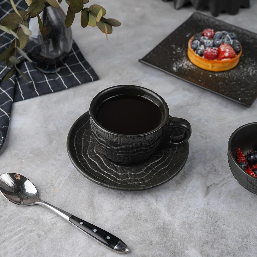 Чайная пара Black Raw Wood 200 мл d 88 мм h62 мм P.L. Proff Cuisine