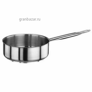 Сотейник; сталь; 3.7л; D=24,H=8.5,L=48.5,B=26см; металлич. Paderno 11008-24