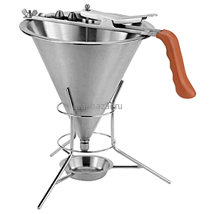 Воронка кондит.; сталь нерж.; 2л; D=22,H=21см Paderno 47800-22