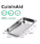 Гастроемкость CuisinAid 1/1 h=65 нерж. 530х325х65 CD-811-2 /10