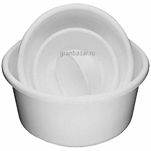 Миска; полипроп.; 4.5л; D=28,H=13,L=28.5,B=28.5см; белый Paderno 47600-28