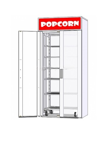 Витрина для попкорна и начоса RoboLabs VTP-090SD3