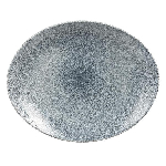 Блюдо овальное без борта Studio Prints Raku 317х255мм Topaz Blue Churchill RKTBOP121