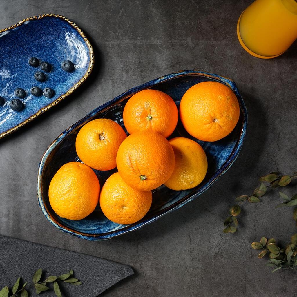Блюдо Aqua Blue Style Buffet овальное 350х205 мм h60 мм, 2л P.L. Proff Cuisine [1] ZA0602-14-A
